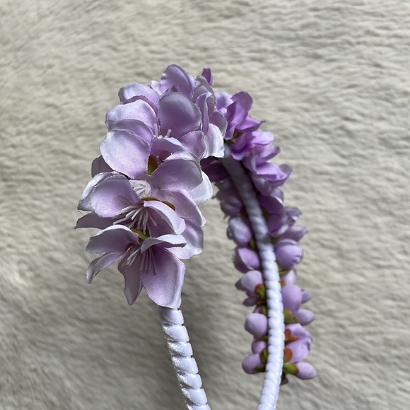 Pastel Purple Ombré Flower Blossom Headband - Picture 13 of 14